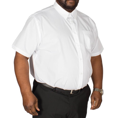 D555 Delmar Short Sleeve Classic Shirt White