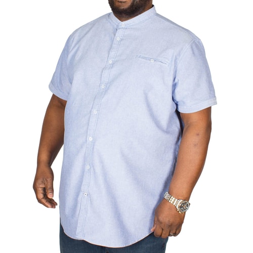 D555 Dwight Oxford Collarless Shirt Sky Blue