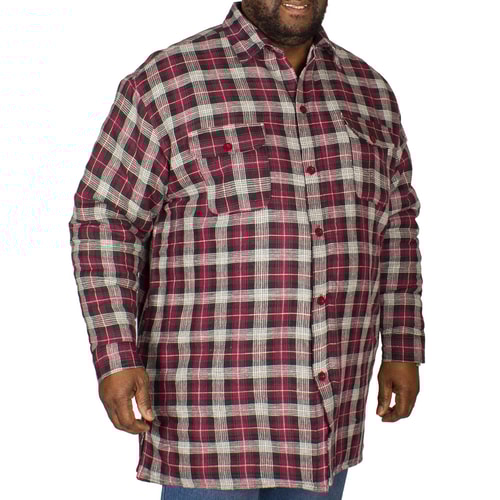 KAM Sherpa Lined Shirt Wine