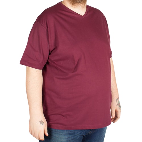 Cotton Valley V Neck T-Shirt Wine