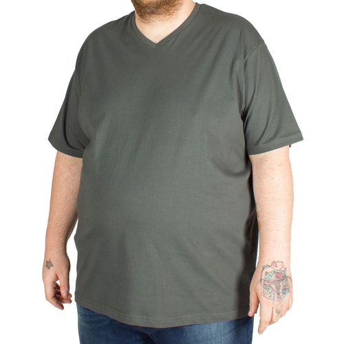 Cotton Valley V Neck T-Shirt Green