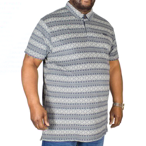 Weird Fish Janssen Jacquard Polo Shirt Blue