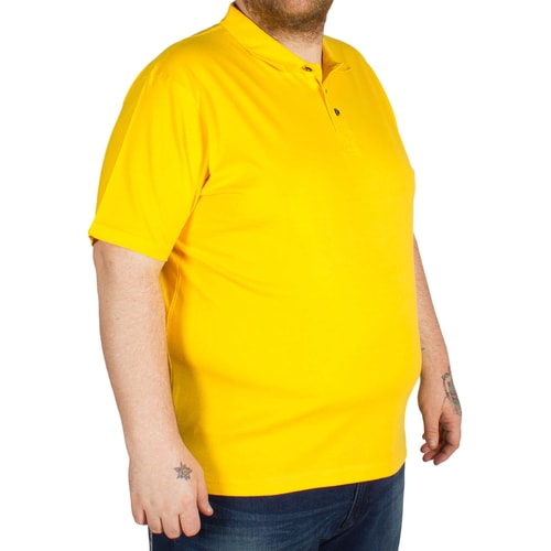 KAM Plain Jersey Polo Yellow