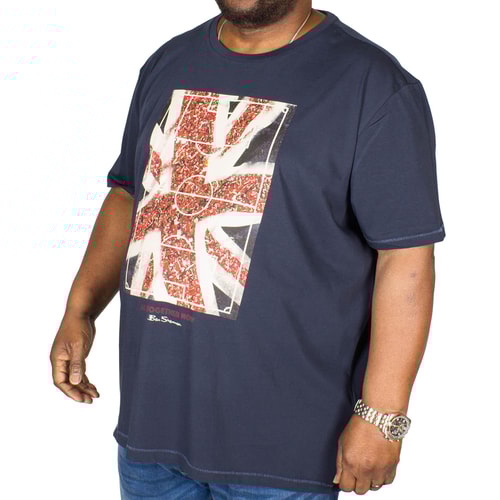 Ben Sherman Union Jack Fans T-Shirt Navy