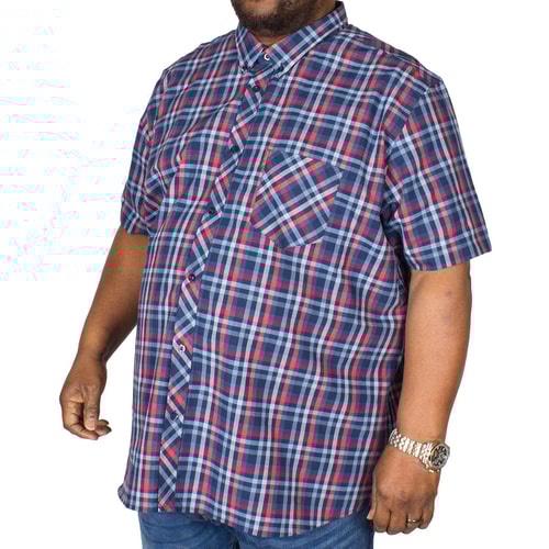 Ben Sherman Texture Check Shirt Navy