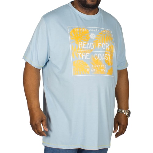 D555 Arizona Printed T-Shirt Light Blue