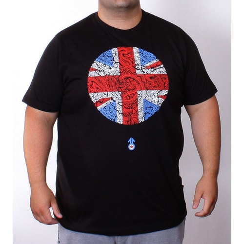 Stomp Black Paisley Union T-Shirt