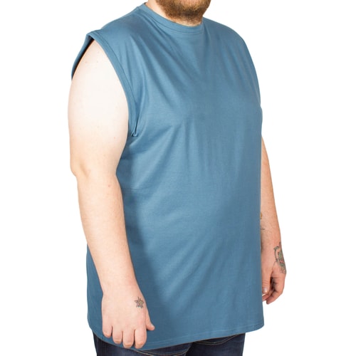 KAM Sleeveless T-Shirt Denim