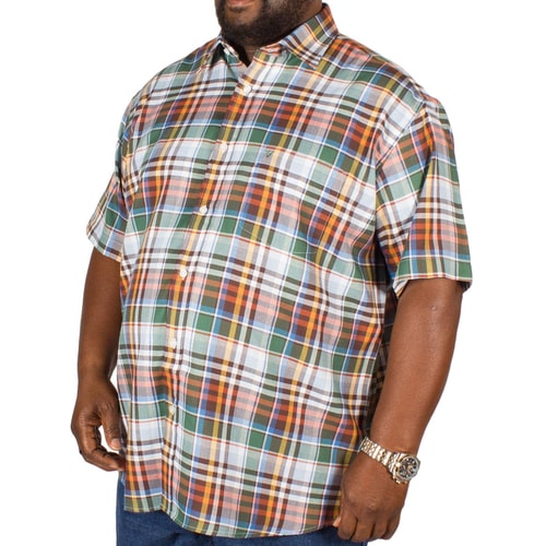 Cotton Valley Short Sleeve Moss Check Shirt