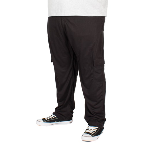 KAM Lightweight Cargo Joggers Black