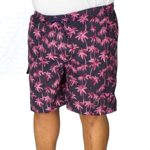 Espionage Palm Print Swim Short Navy