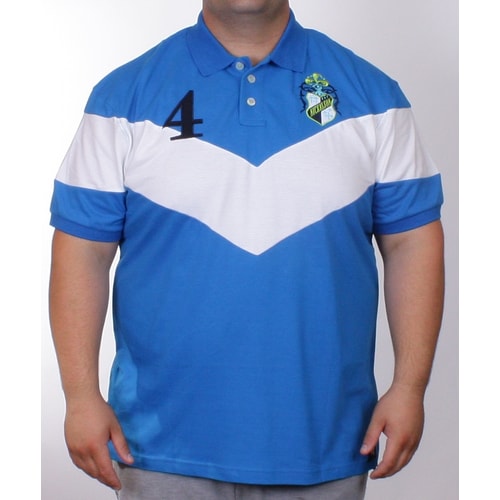 Nickelson Brilliant Blue Chevron Polo