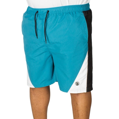 Espionage Cut And Sew Swim Shorts Teal/Black