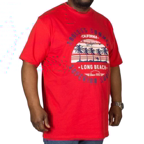 Espionage Endless Summer Printed T-Shirt Red