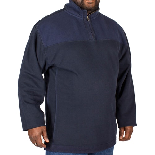 KAM Quarter Zip Top Navy