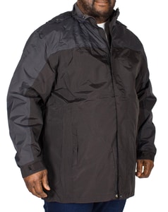 KAM Contrast Showerproof Jacket Black