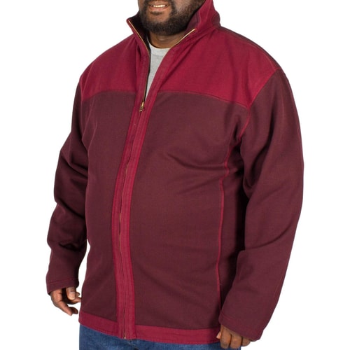 KAM Full Zip Top Red