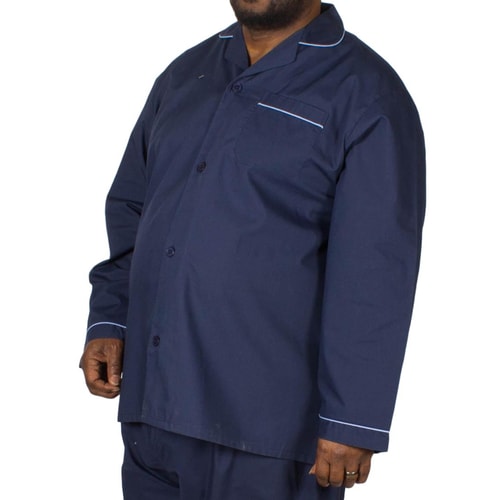 Kings Club Plain Pyjamas Set Navy