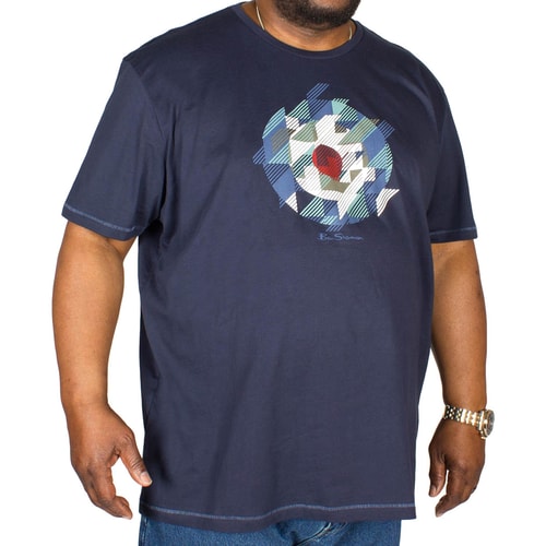 Ben Sherman Chevron Target T-Shirt Navy