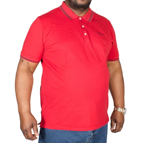Ben Sherman Script Tipped Polo Shirt Red