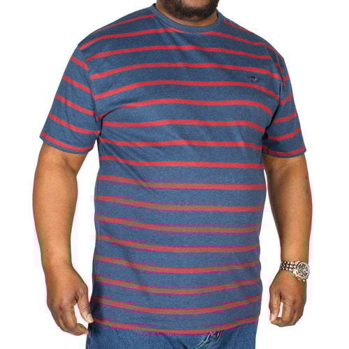 Raging Bull Stripe T-Shirt Navy