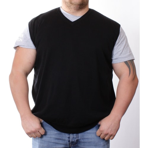 Cotton Valley Black V Neck Sleeveless Jumper