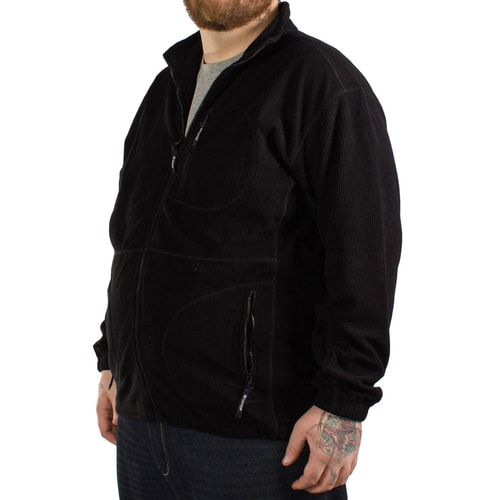 Cotton Valley Rib Polar Fleece Black