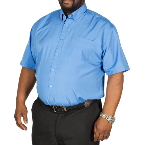 Espionage Plain P.V. Short Sleeve Shirt Blue