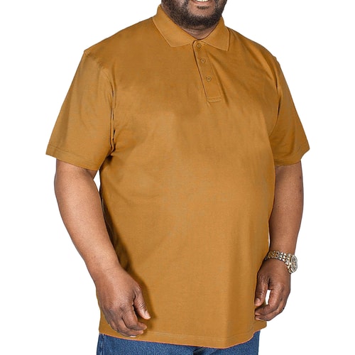 Bigdude Plain Polo Shirt Brown