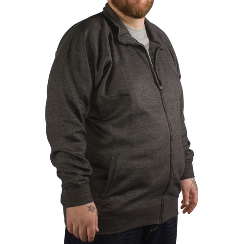 Kam Full Zip Fleece Jacket Charcoal