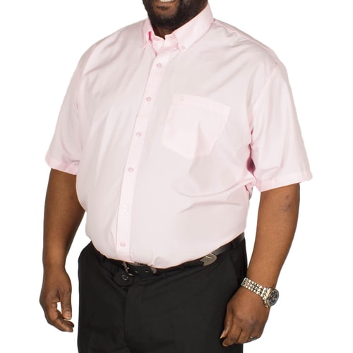 Espionage Plain P.V. Short Sleeve Shirt Pink