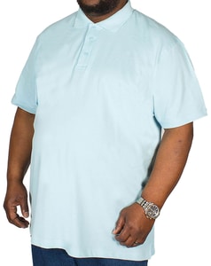 Bigdude Plain Polo Shirt Light Blue Tall
