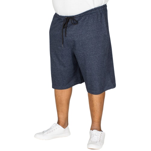 Bigdude Marl Jogger Shorts Navy