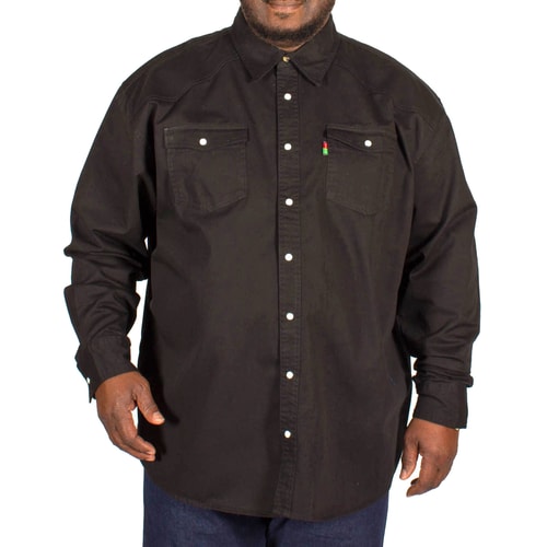 Duke Western Style Black Denim Shirt