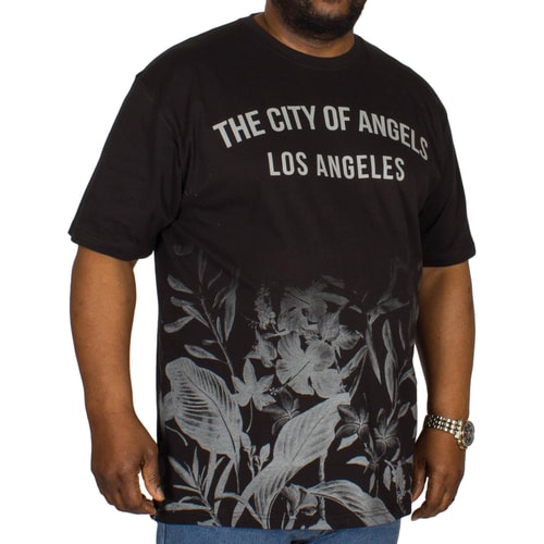 KAM LA Ombre Print T-Shirt Sea Black