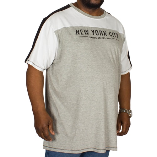 D555 Alvester Cut & Sew T-Shirt Grey