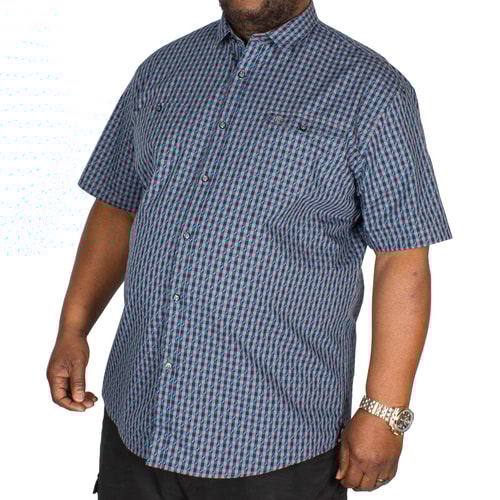 Mish Mash Cosby Short Sleeve Shirt Grey & Navy