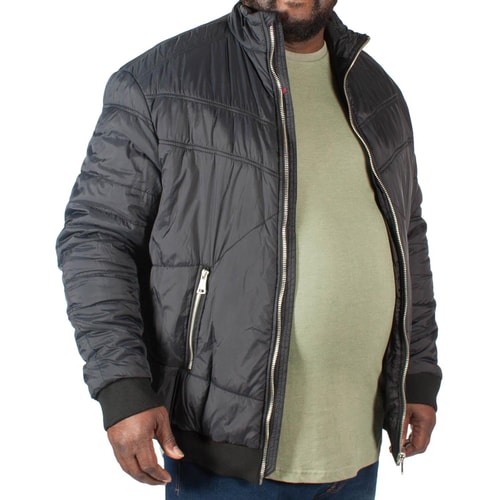 Replika Quilted Jacket Black Tall