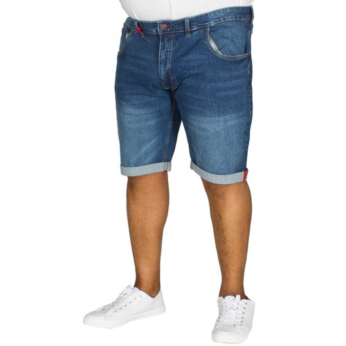 D555 Nate Stretch Denim Shorts Blue