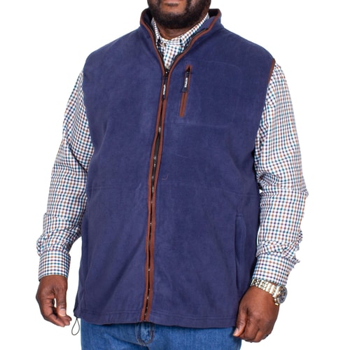 Metaphor Full Zip Fleece Gilet Navy