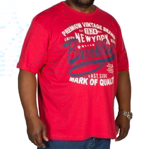 Pierre Roche New York Print T-Shirt Red