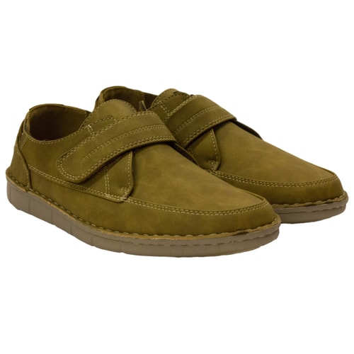 Dr Keller Robson Moccasin Velcro Shoe Tan