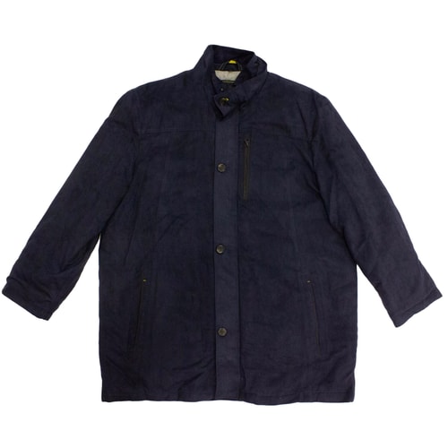 Erla Of Sweden Quilted Suede Jacket Navy