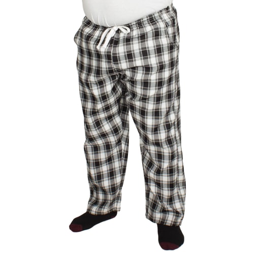 Bigdude Check Lounge Pants Black/White