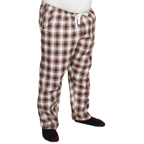 Bigdude Check Lounge Pants Brown/White