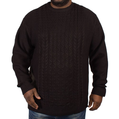 Metaphor Black Cable Knit Pullover