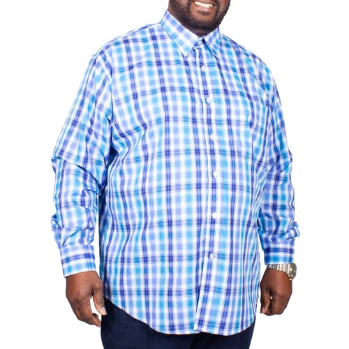 Metaphor Check Long Sleeve Shirt Turquoise