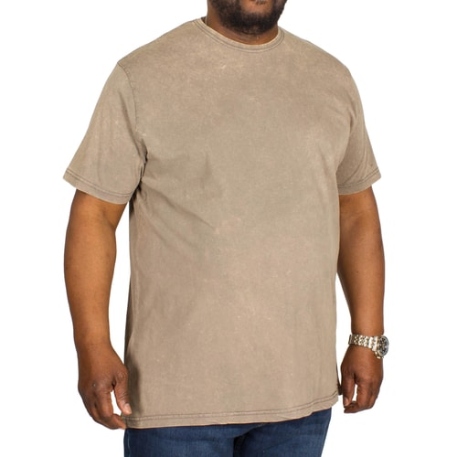 Bigdude Washed Crew Neck T-Shirt Grey