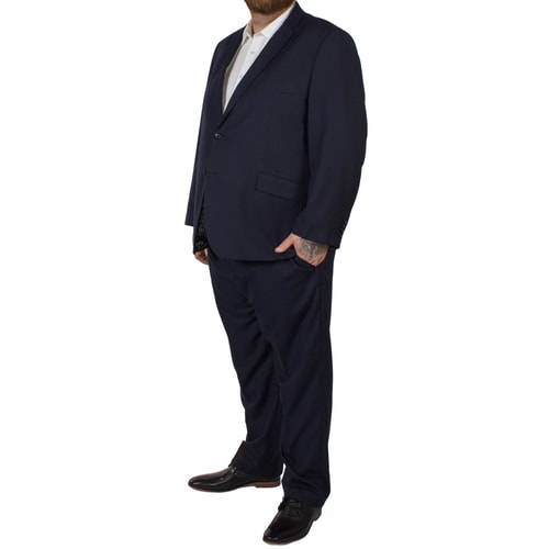 McCarthy Dante Check Suit Navy