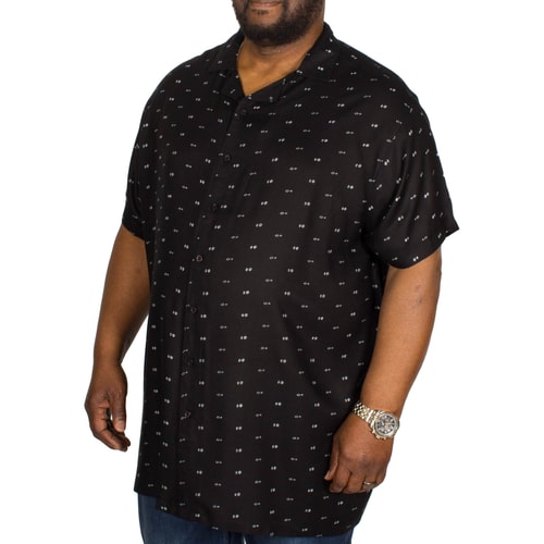 D555 Luciano Bowling Shirt Black
